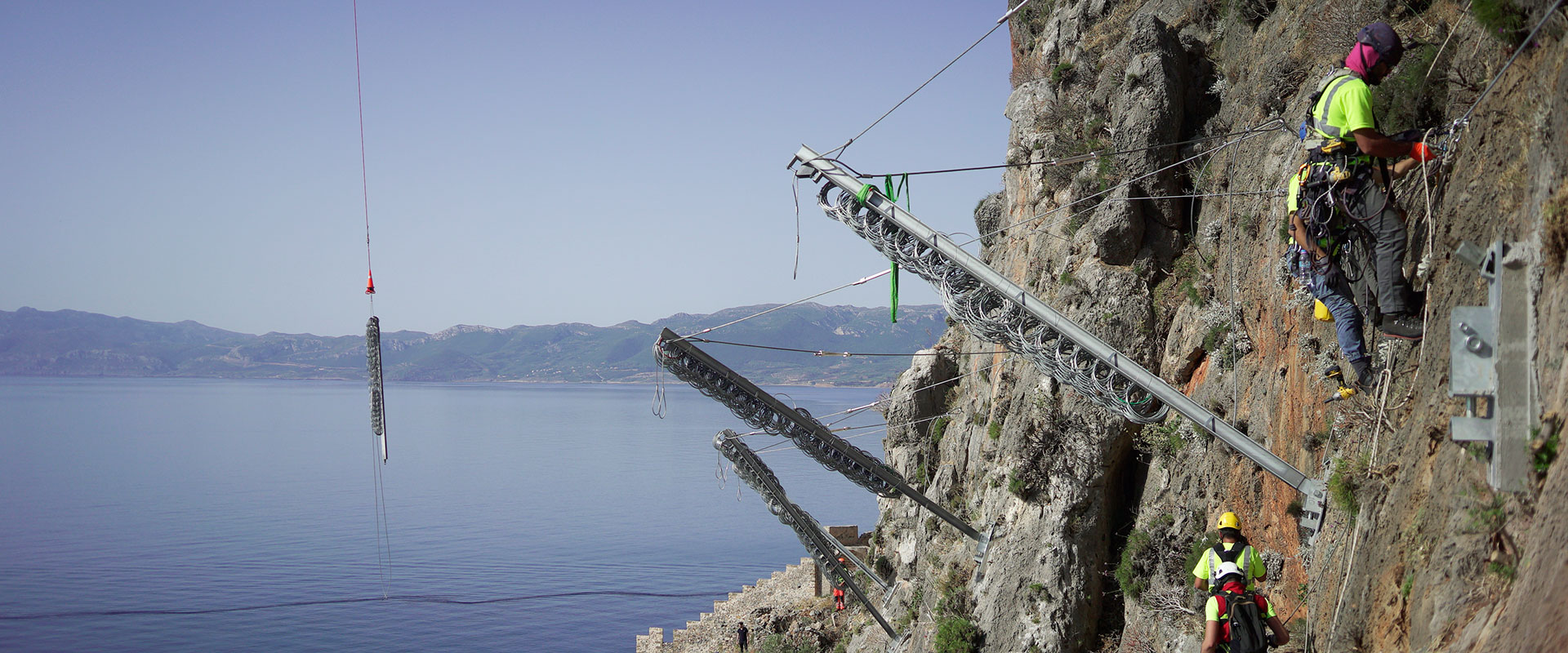 Βραχοπροστασία στο Κάστρο της Μονεμβασιάς
