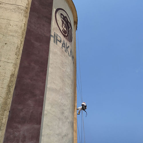 ΑΓΕΤ Ηρακλής Κ.Δ. Λινοπεραμάτων: Επισκευή silo από οπλισμένο σκυρόδεμα