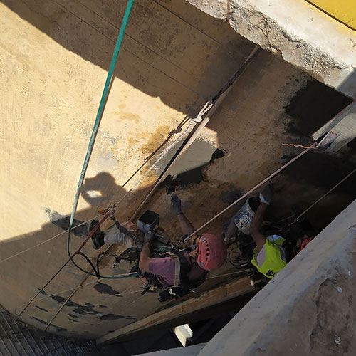 ΑΓΕΤ Ηρακλής Κ.Δ. Λινοπεραμάτων: Επισκευή silo από οπλισμένο σκυρόδεμα