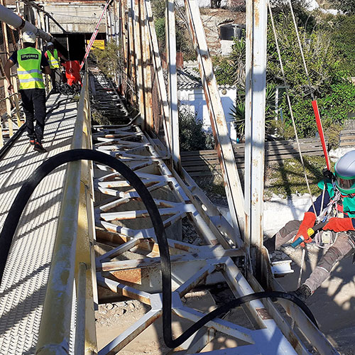 ΑΓΕΤ Ηρακλής Λινοπεράματα: Ενίσχυση της στατικής επάρκειας στους κόμβους μεταλλικής γέφυρας