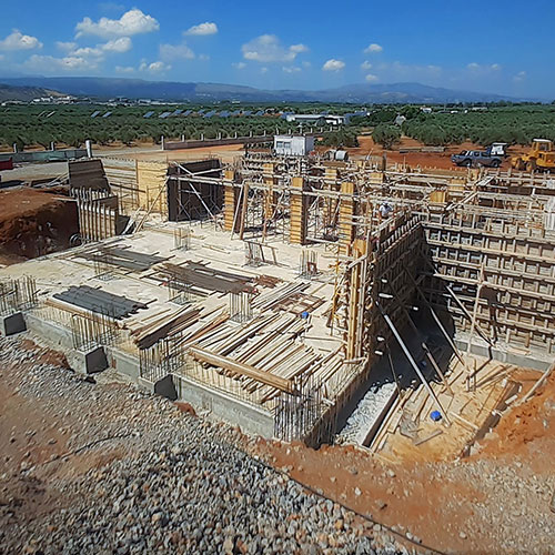 Ανέγερση μεταλλικού βιομηχανικού κτιρίου στο Ρέθυμνο