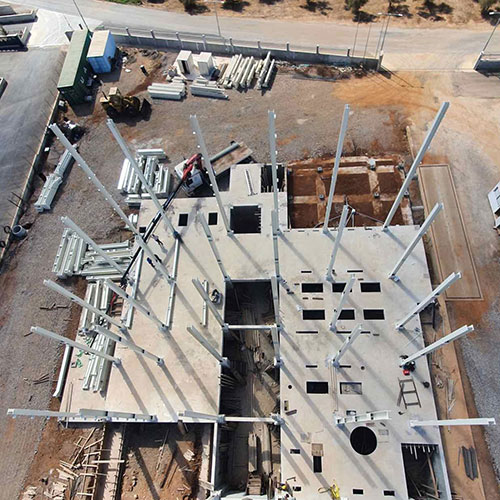 Ανέγερση μεταλλικού βιομηχανικού κτιρίου στο Ρέθυμνο