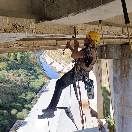 Επιθεώρηση στατικής επάρκειας της Γέφυρας Βοιωτικού Κηφισού στην εθνική οδό Αθήνας - Θεσσαλονίκης