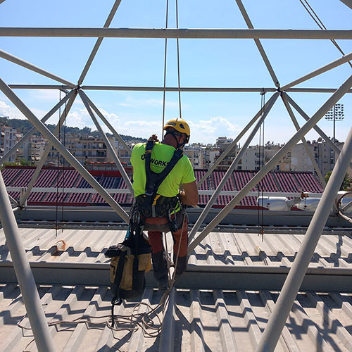Παγκρήτιο και Παναχαϊκό στάδιο: Επιθεωρήσεις στατικής επάρκειας του μεταλλικού φορέα στα στέγαστρα των γηπέδων