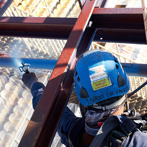 Παγκρήτιο Στάδιο: Συντήρηση και επισκευές χωροδικτυώματος δυτικού στεγάστρου