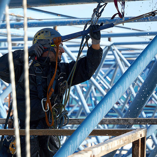 Παγκρήτιο Στάδιο: Συντήρηση και επισκευές χωροδικτυώματος δυτικού στεγάστρου