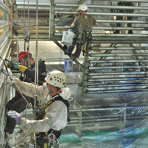 Πλαστικά Κρήτης: Συντήρηση μεταλλικών πύργων