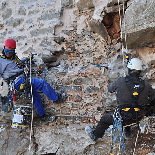 Νήσος Σπιναλόγκα: Αποκατάσταση λιθοδομής του ανατολικού τείχους