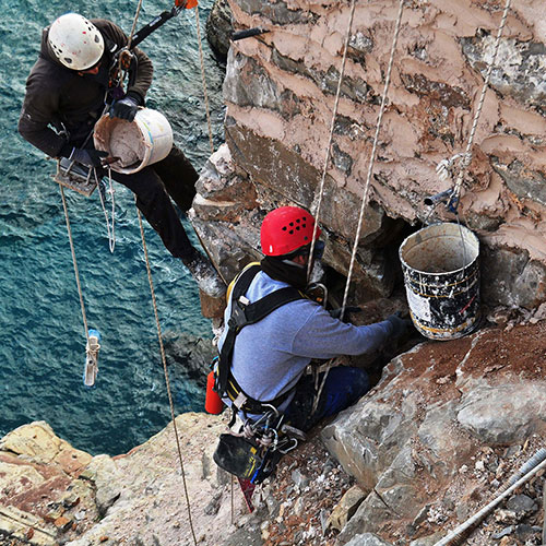 Νήσος Σπιναλόγκα: Αποκατάσταση λιθοδομής του ανατολικού τείχους