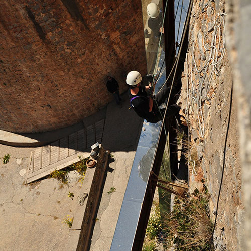 Νήσος Σπιναλόγκα: Εργασίες καθέλκυσης