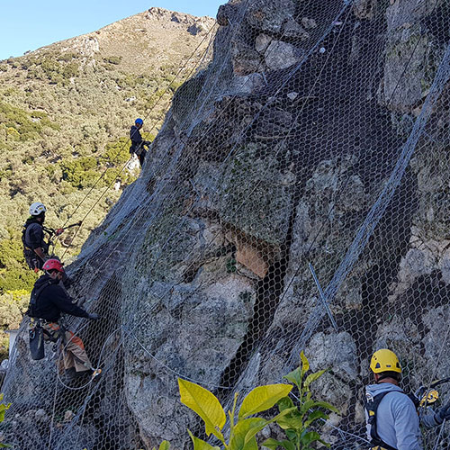 Βραχοπροστασία στο Αμάρι Ρεθύμνου