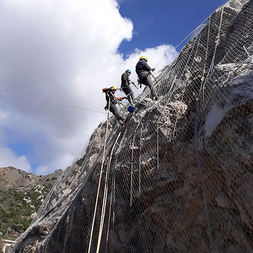 Βραχοπροστασία στο Αμάρι Ρεθύμνου