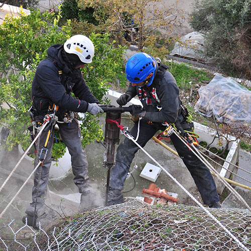 Βραχοπροστασία στο Αμάρι Ρεθύμνου