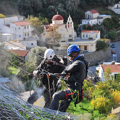 Βραχοπροστασία στο Αμάρι Ρεθύμνου