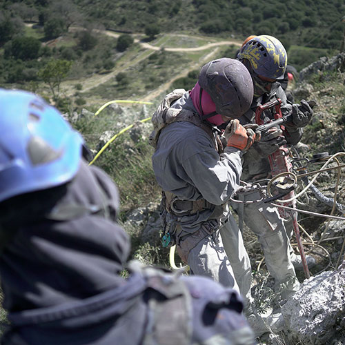 Βραχοπροστασία στο αρχαίο θέατρο Κασσώπης Πρέβεζας