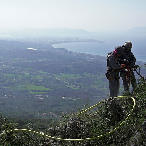 Βραχοπροστασία στο αρχαίο θέατρο Κασσώπης Πρέβεζας
