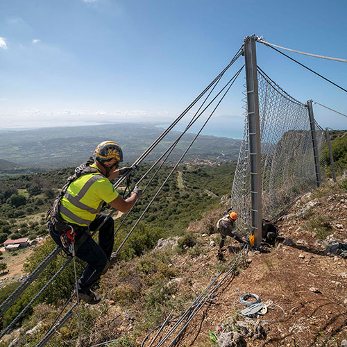 Βραχοπροστασία στο αρχαίο θέατρο Κασσώπης Πρέβεζας
