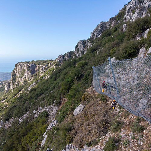 Βραχοπροστασία στο αρχαίο θέατρο Κασσώπης Πρέβεζας