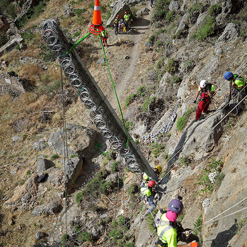 Βραχοπροστασία στο Κάστρο της Μονεμβασιάς