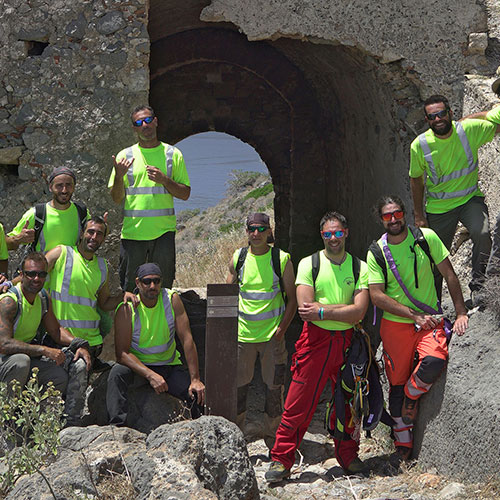 Βραχοπροστασία στο Κάστρο της Μονεμβασιάς