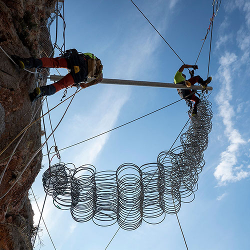 Βραχοπροστασία στο Κάστρο της Μονεμβασιάς