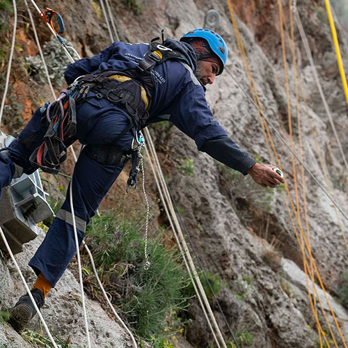 Βραχοπροστασία στο Κάστρο της Μονεμβασιάς