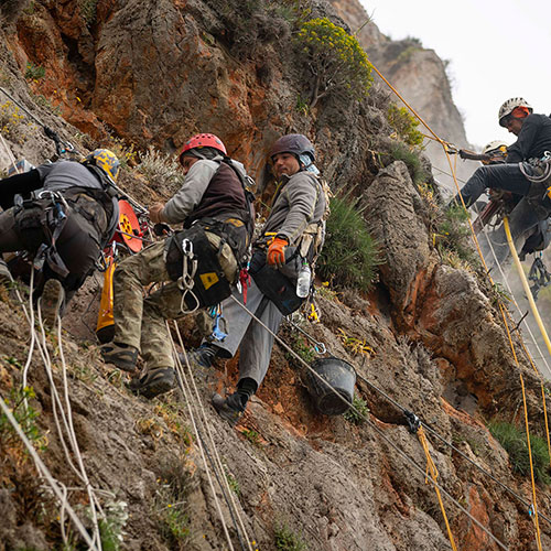 Βραχοπροστασία στο Κάστρο της Μονεμβασιάς