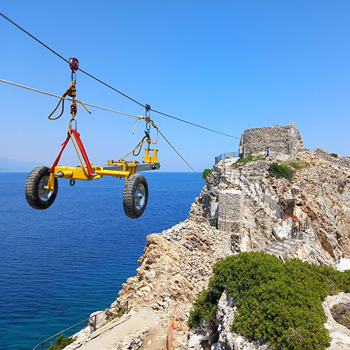 Βραχοπροστασία στο φρούριο της Σκιάθου