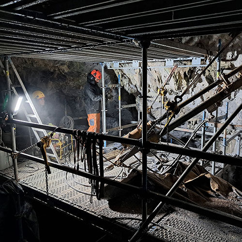 Βραχοστερέωση στο σπήλαιο Δικταίον Άνδρον του Ν. Λασιθίου