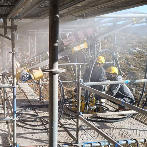 Βραχοστερέωση στο σπήλαιο Ιδαίον Άνδρον του Ψηλορείτη